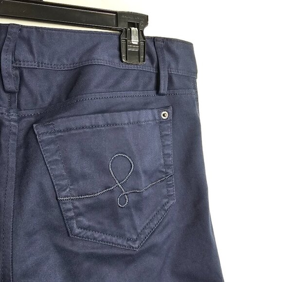 LILLY PULITZER Jeans Pants Worth Skinny NAVY BLUE size 0 XS Low Rise Preppy Chic - Picture 9 of 9